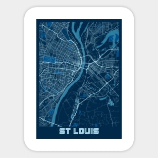 St Louis - Missouri Peace City Map Sticker